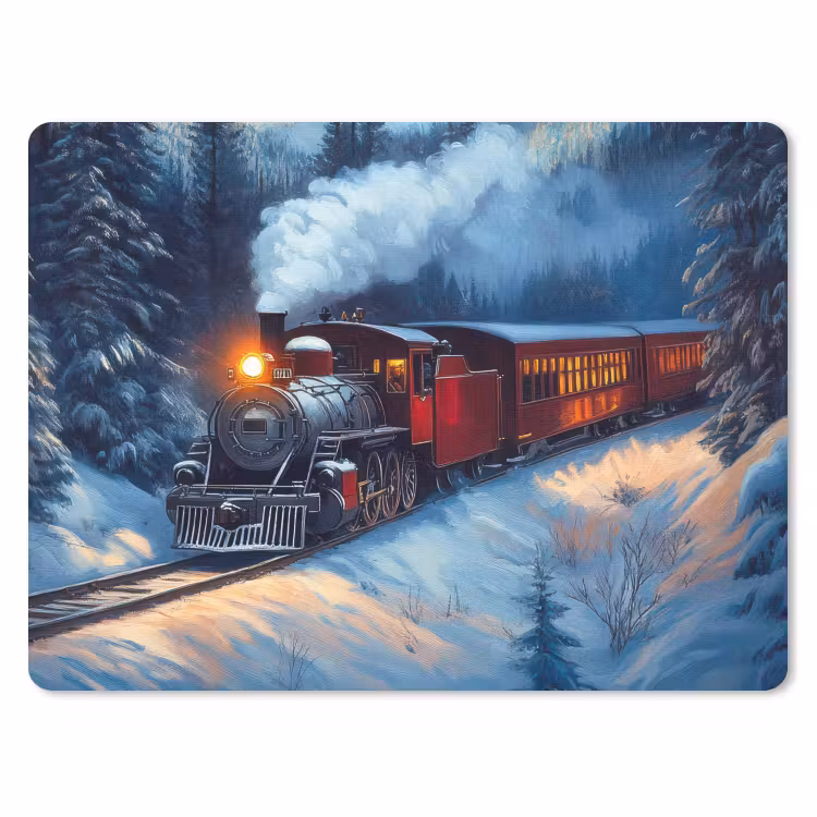 Muismat - Trein - Kerst - Sneeuw - Kersttrein — 1
