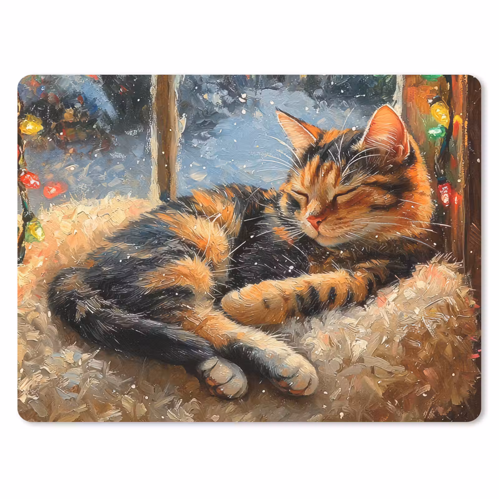 Muismat - Kat - Kerst - Winter - Dier — 1