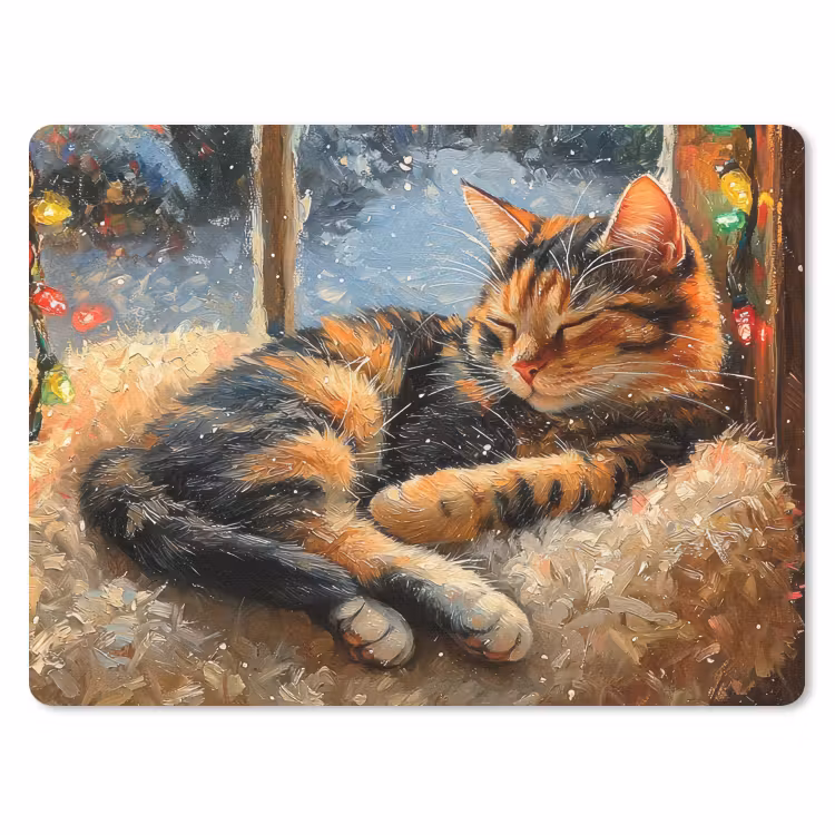 Muismat - Kat - Kerst - Winter - Dier — 1