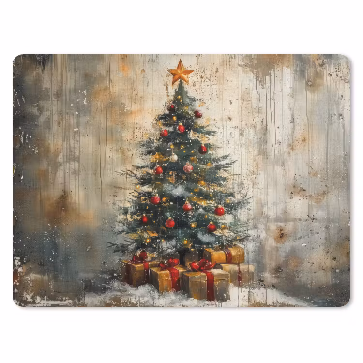 Muismat - Kerstboom - Vintage - Kerst - Cadeau — 1