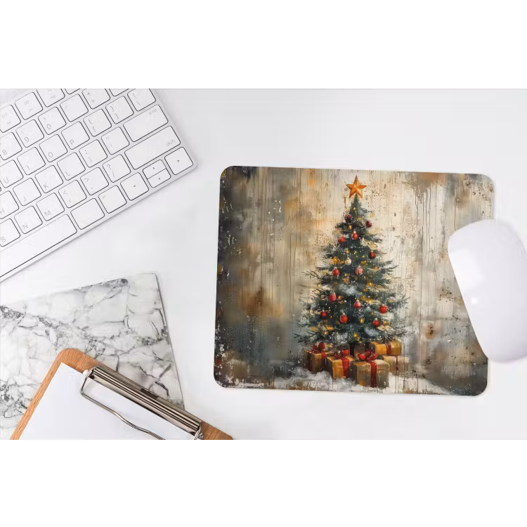 Muismat - Kerstboom - Vintage - Kerst - Cadeau — 2