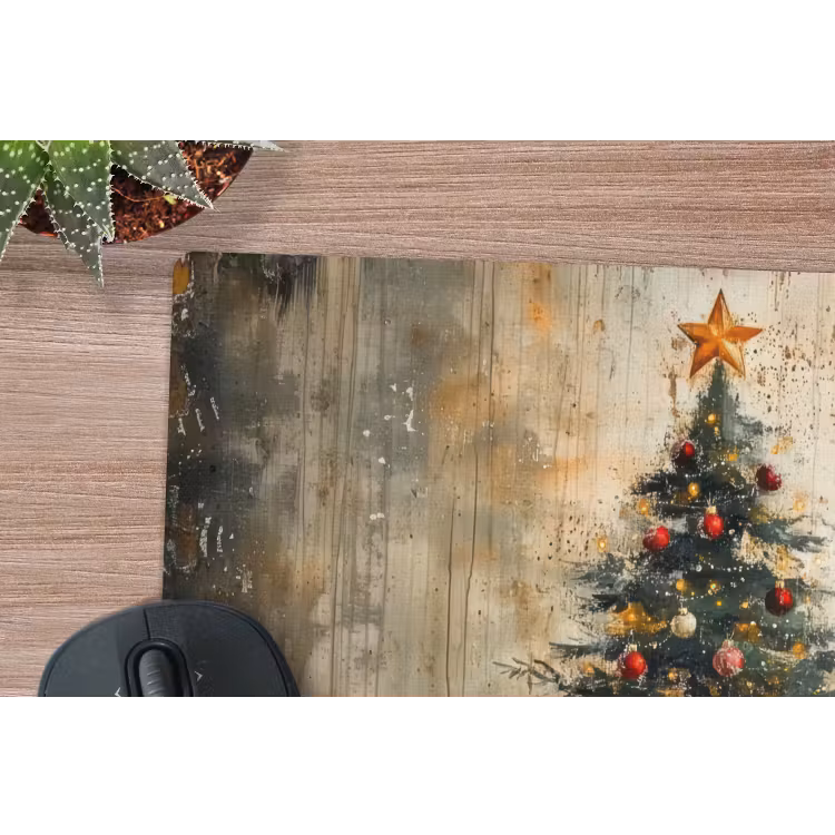 Muismat - Kerstboom - Vintage - Kerst - Cadeau — 4