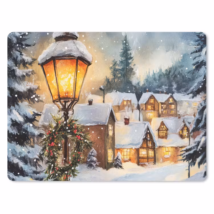 Muismat - Kerstdorp - Huizen - Sneeuw - Kerst — 1