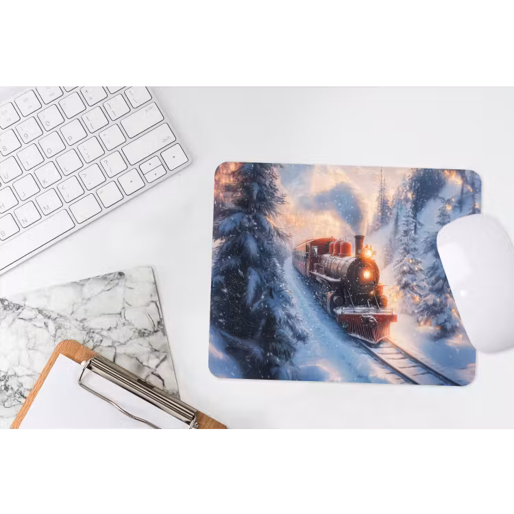 Muismat - Kersttrein - Sneeuw - Winter - Kerst — 2