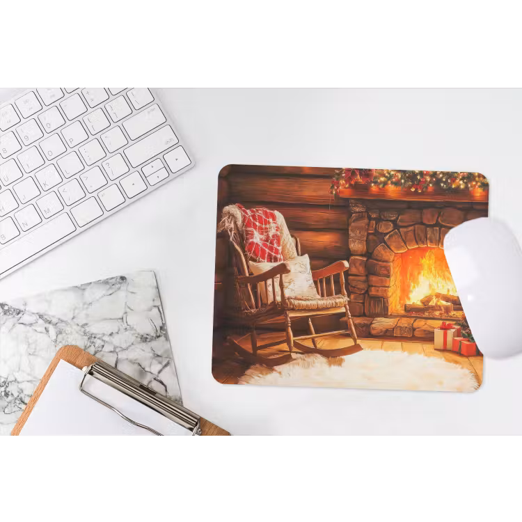 Muismat - Winter - Kerst - Huis - Openhaard — 2
