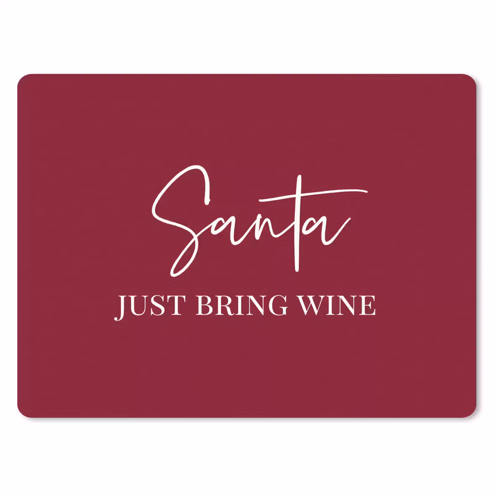 Muismat - Santa - Wine - Rood - Kerst - Kerstman — 1