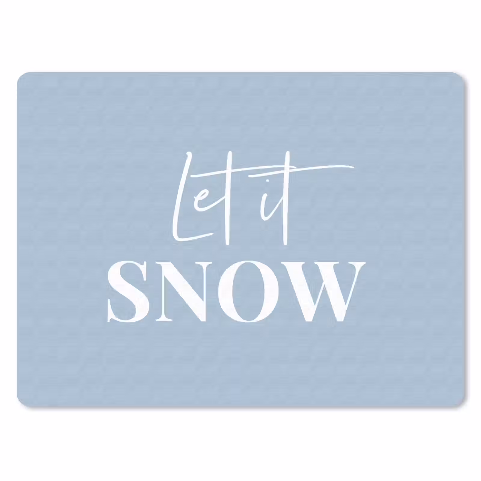 Muismat - Sneeuw - Winter - Blauw - Let it snow — 1