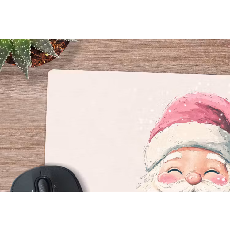 Muismat - Kerstman - Kerst - Quote - Beige — 4