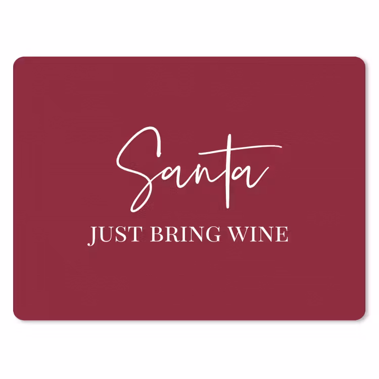 Muismat - Santa - Wine - Rood - Kerst - Kerstman — 1