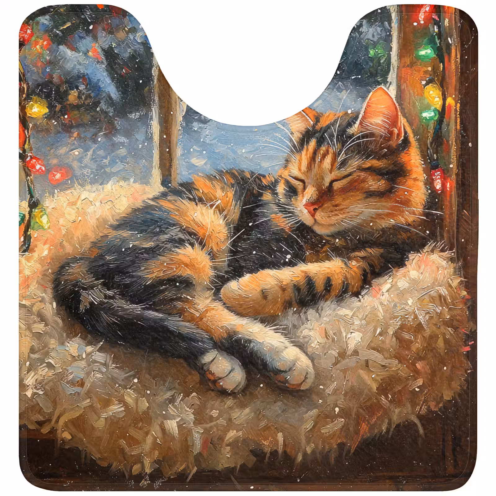 WC Mat - Kat - Kerst - Winter - Dier — 1