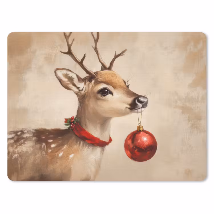 Muismat - Kerst - Hert - Gewei - Kerstbal - Rendier — 1
