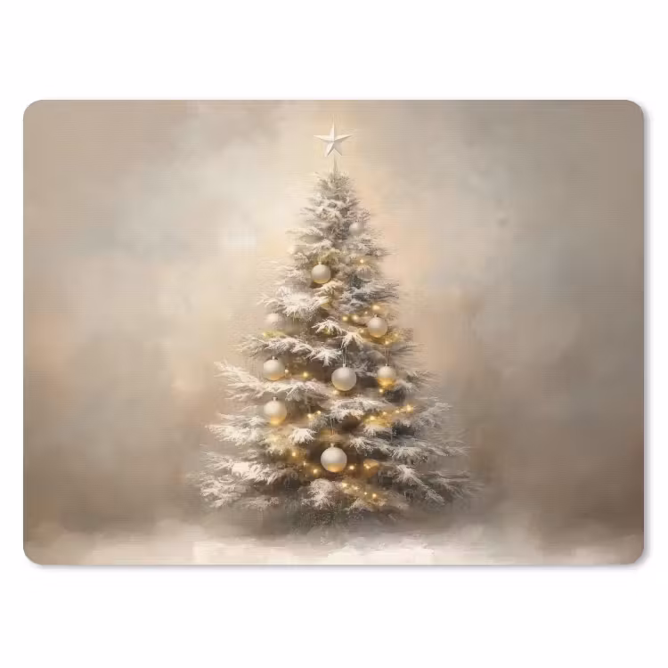 Muismat - Kerst - kerstboom - Sneeuw - Art — 1