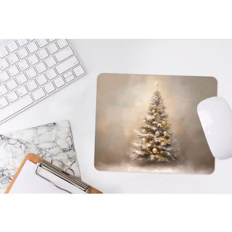 Muismat - Kerst - kerstboom - Sneeuw - Art — 2