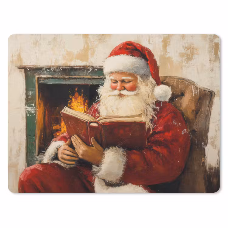 Muismat - Kerst - Kerstman - Winter - Open Haard — 1