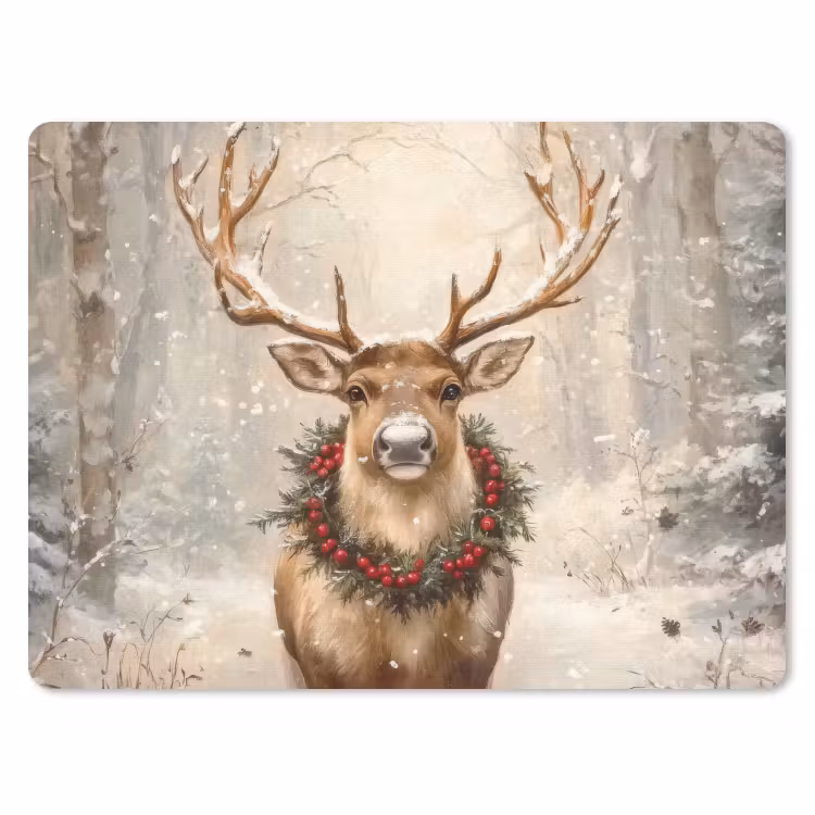 Muismat - Kerst - Rendier - Winter - Krans — 1