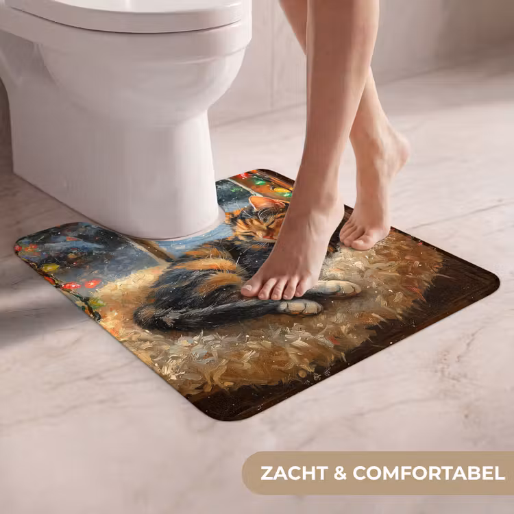WC Mat - Kat - Kerst - Winter - Dier — 5