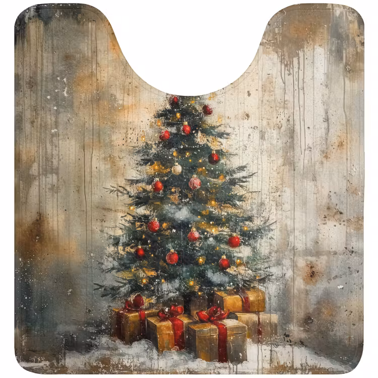WC Mat - Kerstboom - Vintage - Kerst - Cadeau — 1