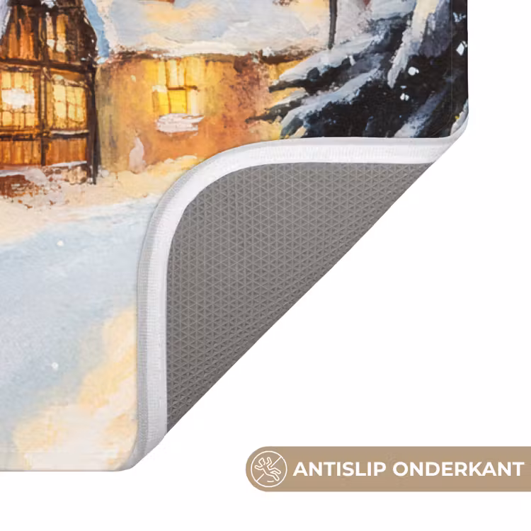 WC Mat - Kerstdorp - Huizen - Sneeuw - Kerst — 4