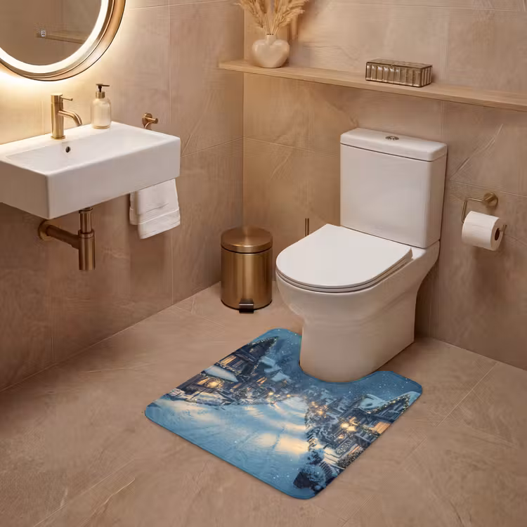 WC Mat - Kerstdorp - Kerst - Sneeuw - Winter — 3