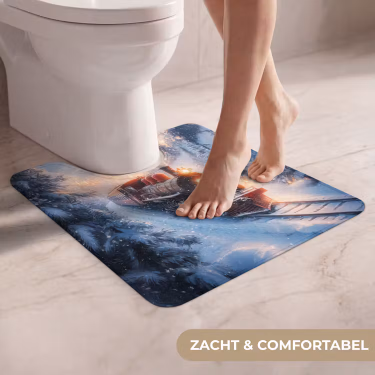 WC Mat - Kersttrein - Sneeuw - Winter - Kerst — 5