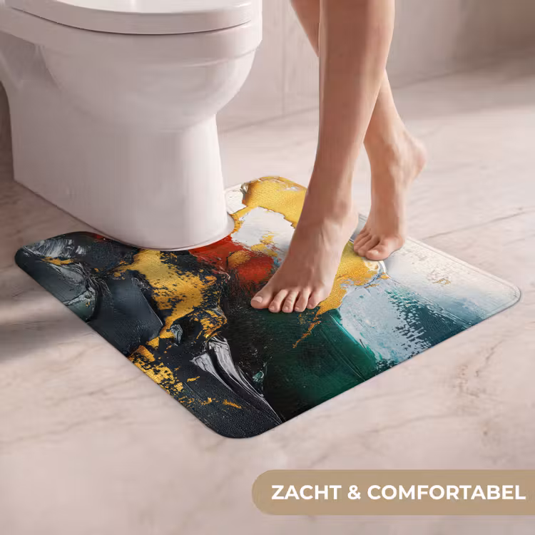 WC Mat - Modern - Kerst - Abstract - Goud — 5