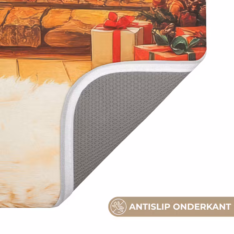 WC Mat - Winter - Kerst - Huis - Openhaard — 4