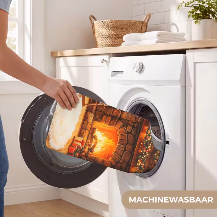 WC Mat - Winter - Kerst - Huis - Openhaard — 6