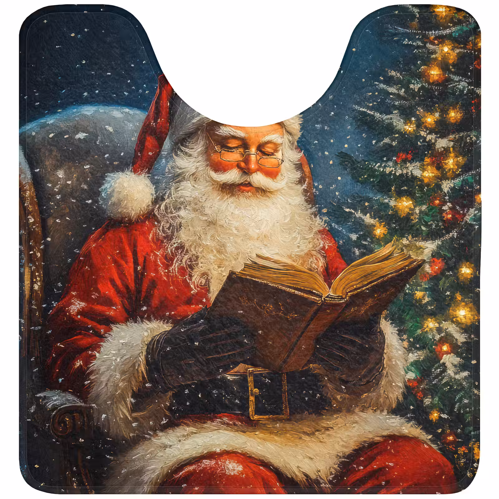 WC Mat - Kerstman - Kerst - Winter - Kerstboom — 1