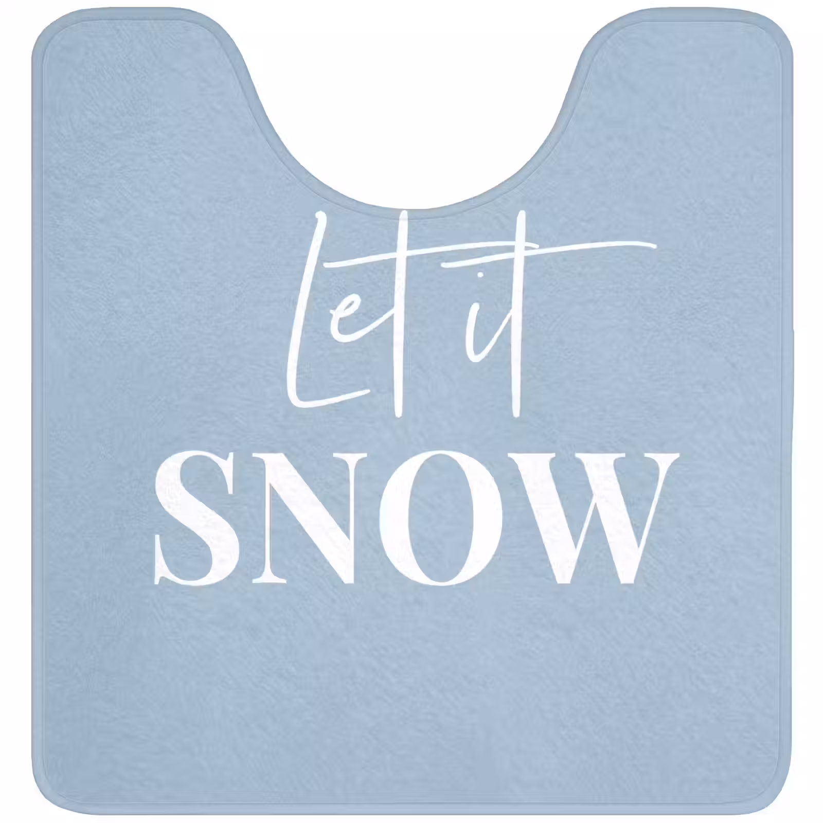 WC Mat - Sneeuw - Winter - Blauw - Let it snow — 1