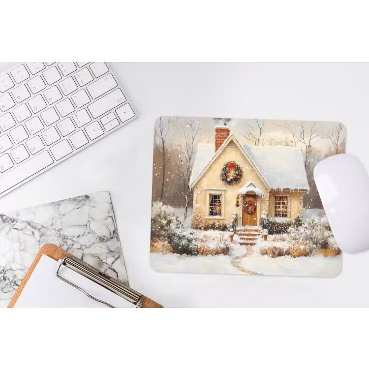 Muismat - Kerst - Huis - Winter - Sneeuw — 2