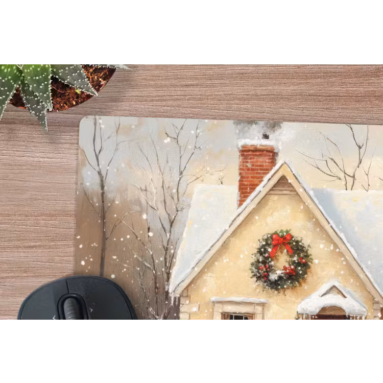 Muismat - Kerst - Huis - Winter - Sneeuw — 4
