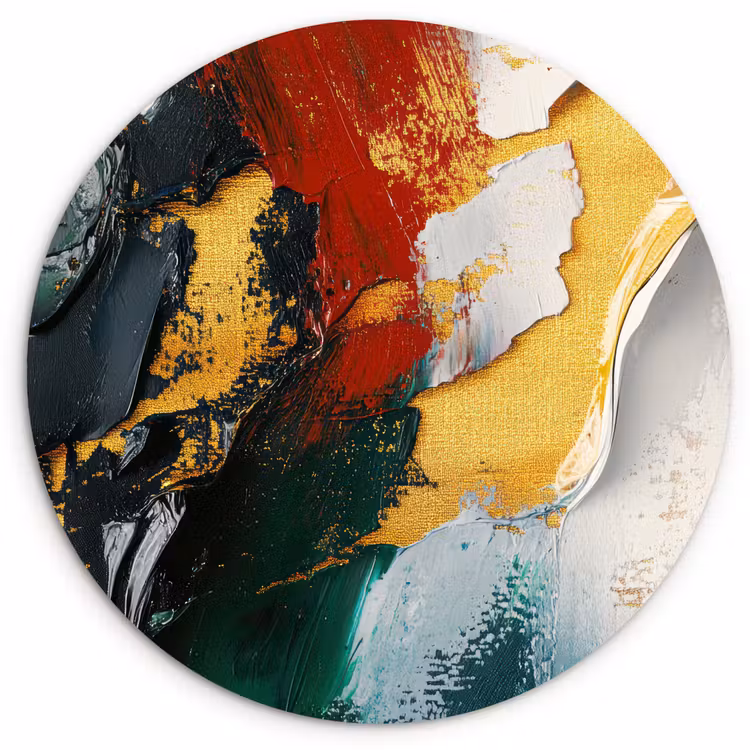 Muurcirkel - Modern - Kerst - Abstract - Goud — 1