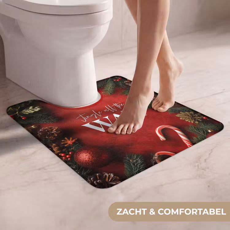 WC Mat - Kerst - Quote - Rood - Kerstballen — 5