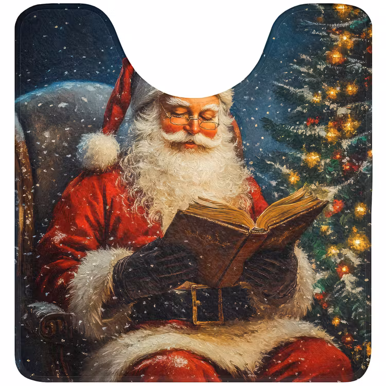 WC Mat - Kerstman - Kerst - Winter - Kerstboom — 1