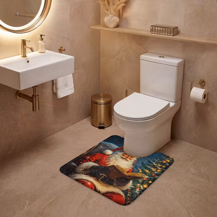 WC Mat - Kerstman - Kerst - Winter - Kerstboom — 3