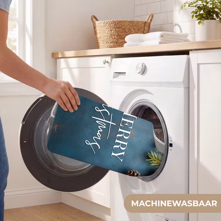 WC Mat - Merry Christmas - Blauw - Kerst - Winter — 6