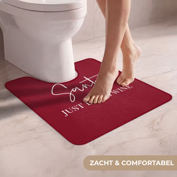 WC Mat - Santa - Wine - Rood - Kerst - Kerstman — 5