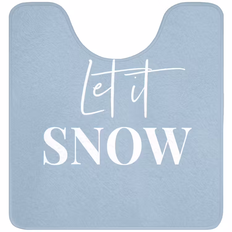 WC Mat - Sneeuw - Winter - Blauw - Let it snow — 1