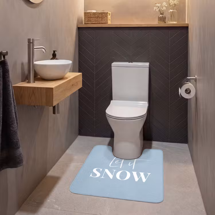 WC Mat - Sneeuw - Winter - Blauw - Let it snow — 2