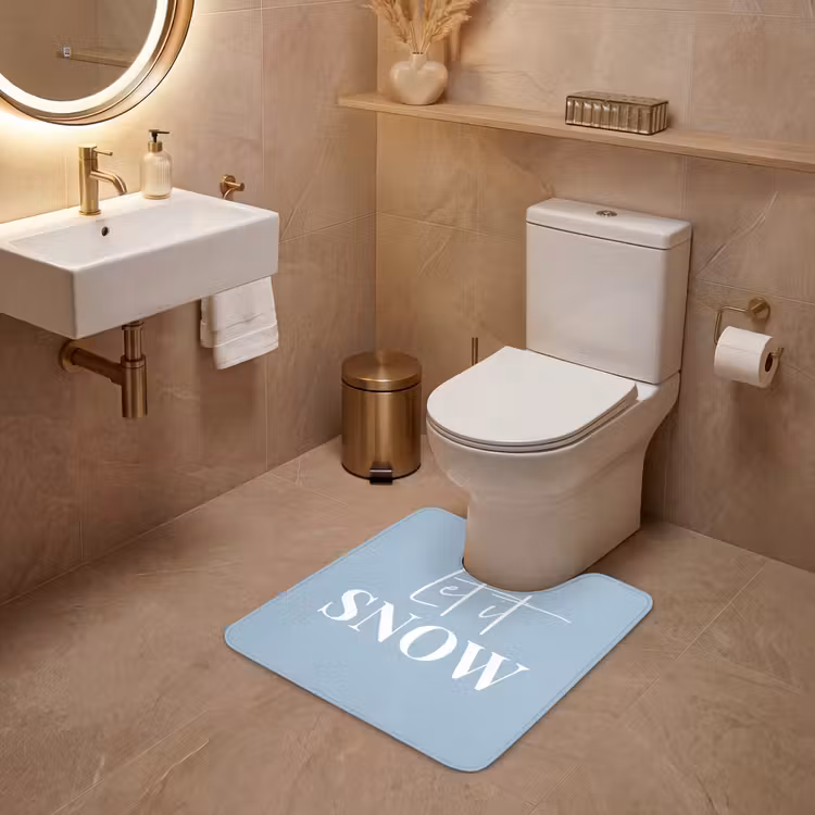 WC Mat - Sneeuw - Winter - Blauw - Let it snow — 3