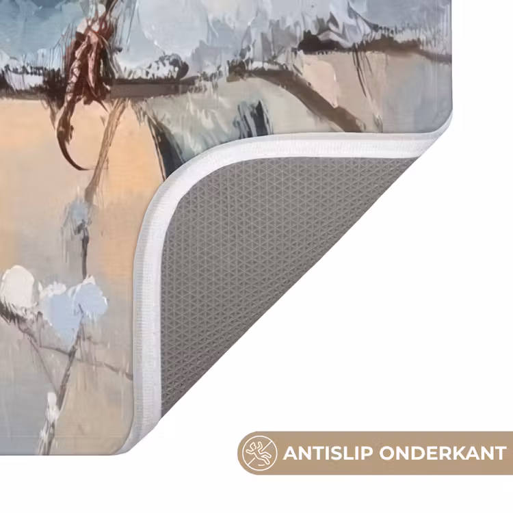 WC Mat - Vogels - Tak - Winter - Sneeuw — 4