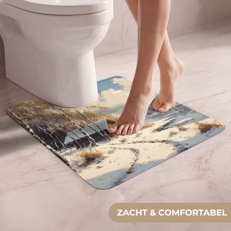 WC Mat - Winter - Sneeuw - Huis - Natuur — 5