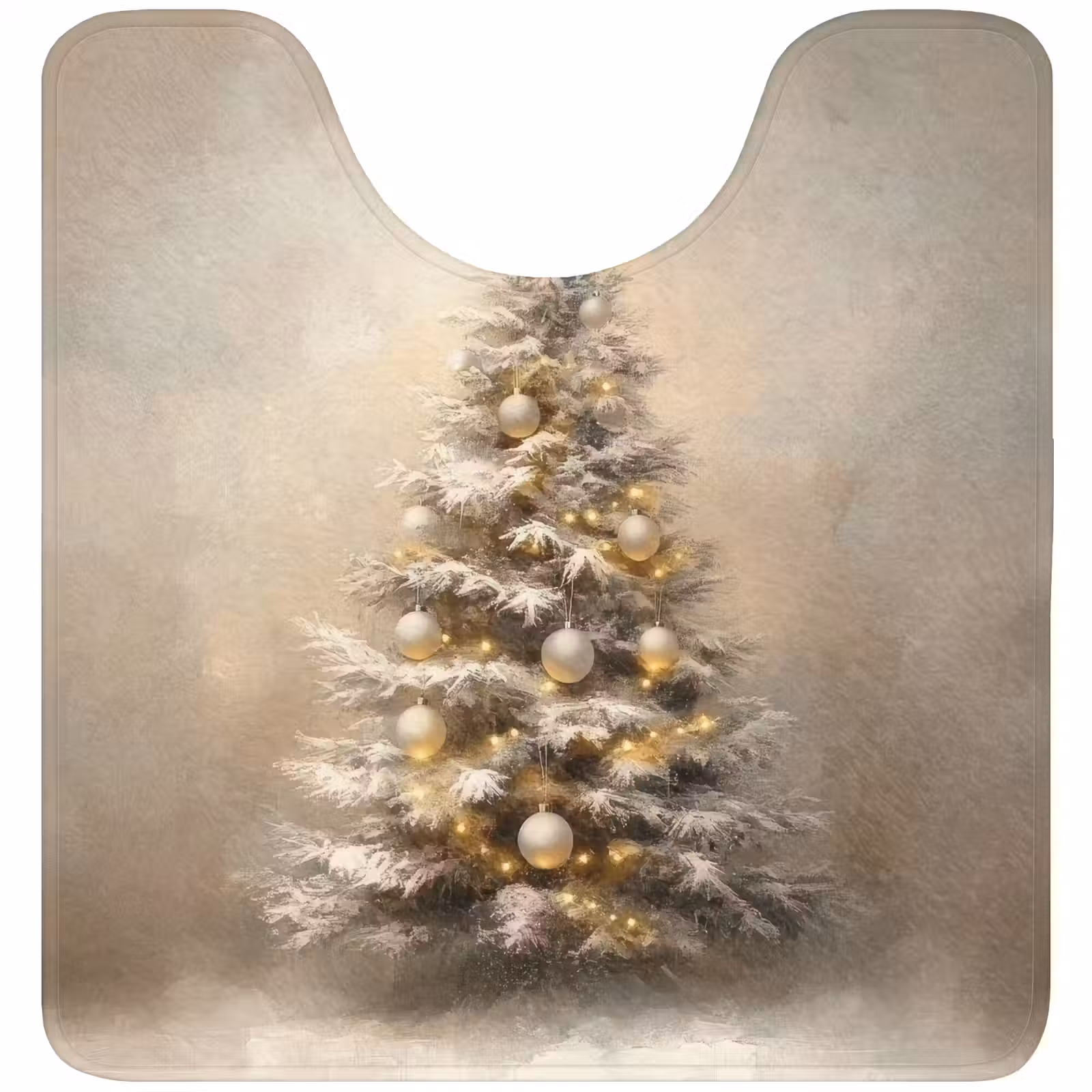 WC Mat - Kerst - kerstboom - Sneeuw - Art — 1