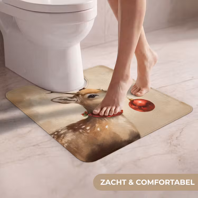 WC Mat - Kerst - Hert - Gewei - Kerstbal - Rendier — 5