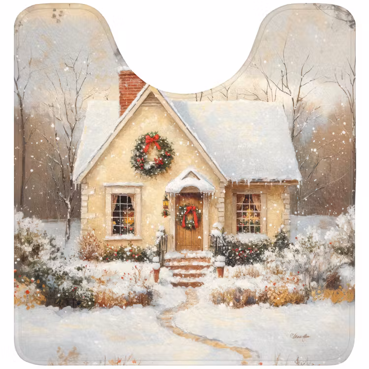 WC Mat - Kerst - Huis - Winter - Sneeuw — 1