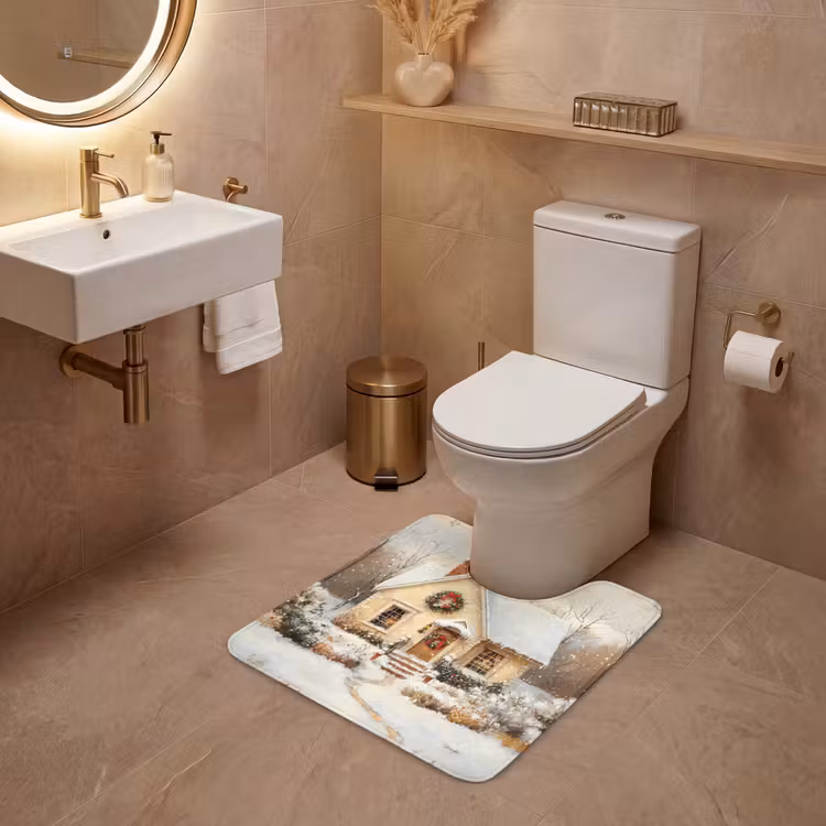 WC Mat - Kerst - Huis - Winter - Sneeuw — 3
