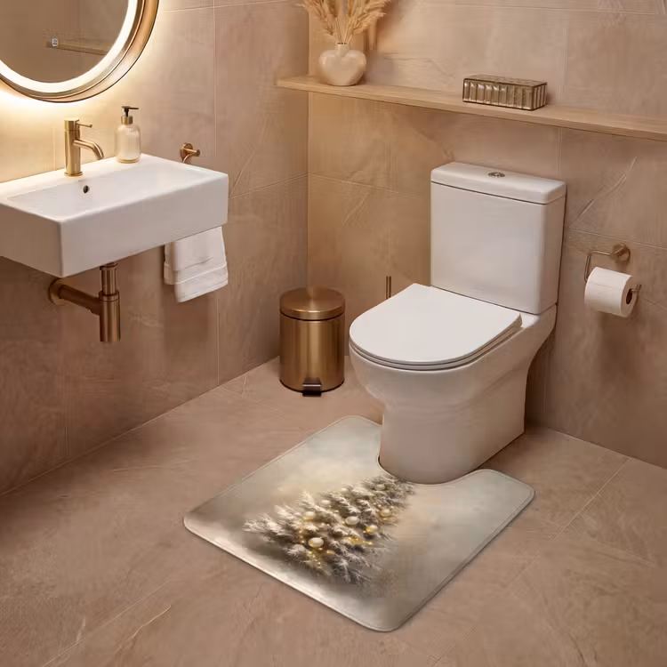 WC Mat - Kerst - kerstboom - Sneeuw - Art — 3