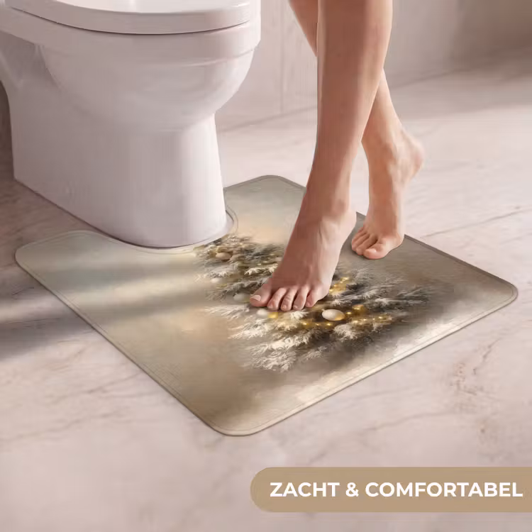 WC Mat - Kerst - kerstboom - Sneeuw - Art — 5