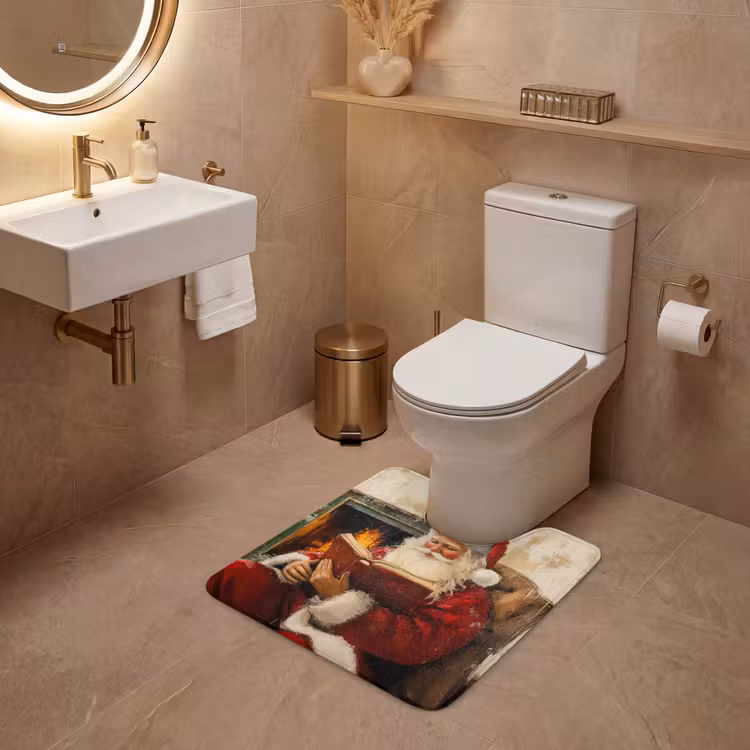 WC Mat - Kerst - Kerstman - Winter - Open Haard — 3