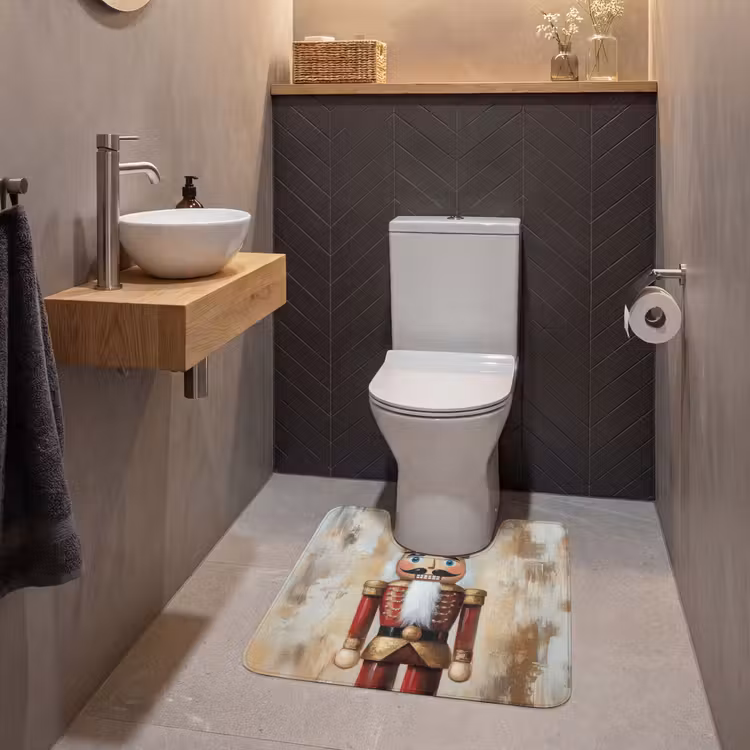 WC Mat - Kerst - Poppetje - Abstract — 2